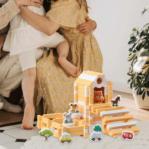 Juego De Bloques De Construcción Para Niños, Construcción