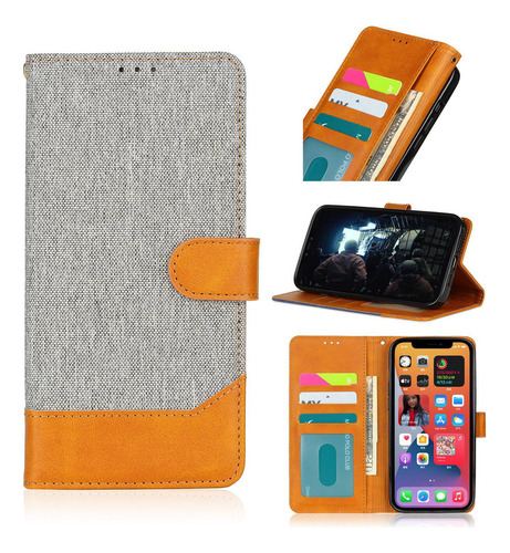 Funda Protectora Para Teléfono Móvil Card Flip Color Contras