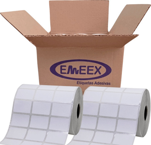 Etiqueta 33x22 Couchê, Impressora Zebra, Argox, Elgin, 10 Un Cor Branco
