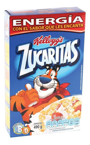 Caja Cereal Zucaritas De 490 Grs Con 21 Piezas