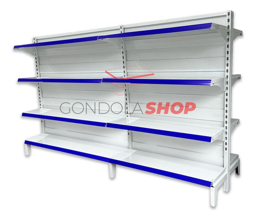 Gondola Central 1,75mts Alto Supermercado Minimarket 2,40mts