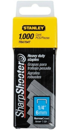 Kit De Grapas Uso Rudo 1/4 In Con 1000 Pzs Tra704t Stanley