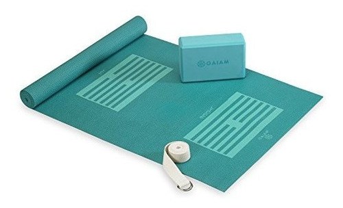 El Yoga De Gaiam Principiante Starter Kit (mat Yoga, Yoga Bl