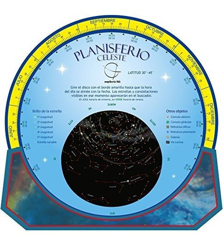 Planisferio Celeste. Dos Caras. Reversible. Castellano. Edit