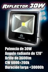 Reflectores Led 30 Watts Marca Mega Luz Modelo:r30w001