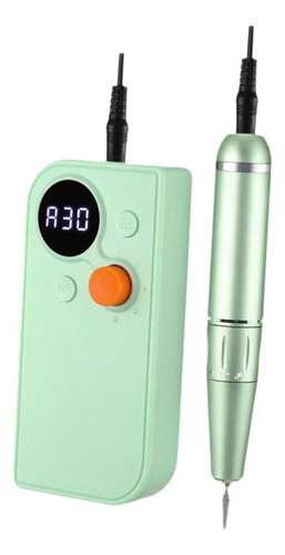 Con Herramienta De Pulido De Puntas De Uñas, Pantalla Verde