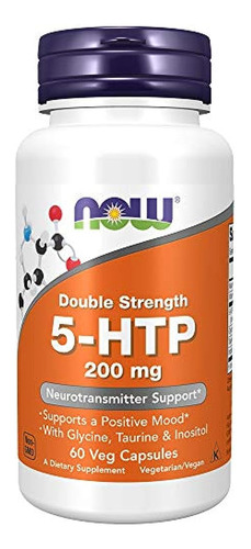 Now Supplements, 5-htp (5-hidroxitriptófano) 200 Mg, Doble P