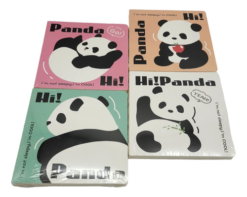 Cuadernos Hi Panda C/marcapaginas Y Stickers 14.5cm X 14.5cm