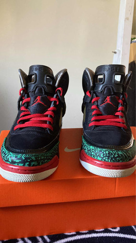 Jordan Spizike Black Varsity Red