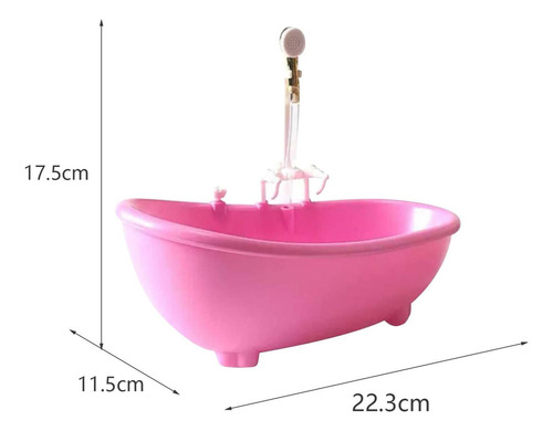 2x 1/6 En Miniatura Bañera Juguetes De Simulación Para