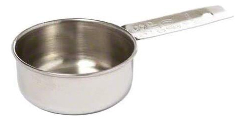Tablecraft (724b) Taza Medidora De Acero Inoxidable De 1/3 T