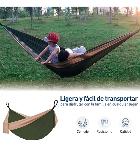 Hamacas Camping Ligera Portátil Con Bolsa De Transporte