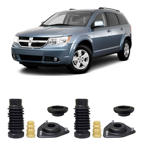 Kit Batente Coxim Rol Dianteiro Dodge Journey 2008 À 2018