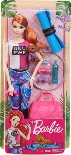 Barbie Pelirroja Yoga Wellness Articulada