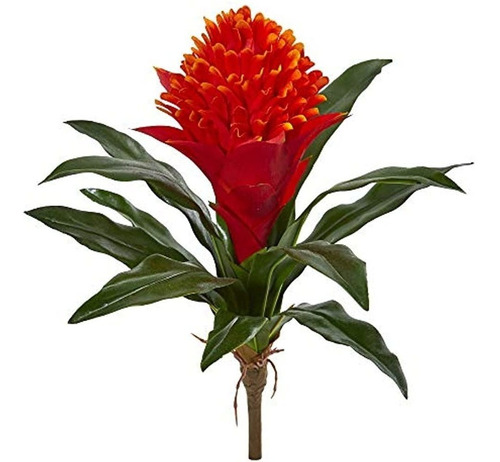 Casi Natural 14 ?? Bromelia Artificial (juego De 8) Flores D