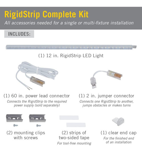 Iluminación Armacost Rigidstrip 24v 12 Kit De Difusor De Luz