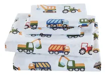 Comprar Linen Plus Juego De Sabanas Para Ninos, Construccion, Tracto