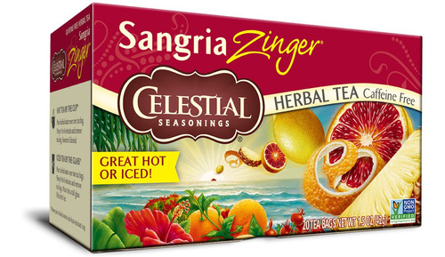 Te Celestial Seasonings Sangria Zinger Piña Sin Cafeina