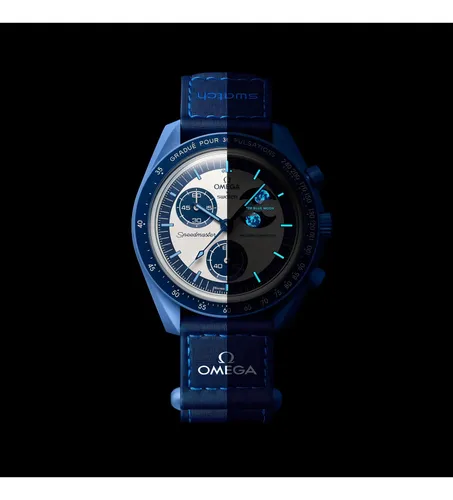Omega X Swatch Bioceramic Moonswatch Mission To Moon Blue Omega X Swatch Bioceramic Moonswatch Mission To Moon Blue