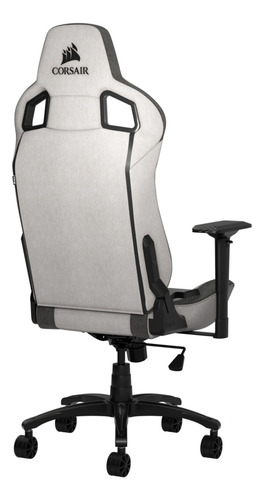 Silla de escritorio Corsair T3 Rush gamer ergonómica gris y charcoal con tapizado de tela