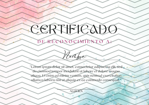 Diploma Editable Para Maestros Fin De Curso | Personalizado