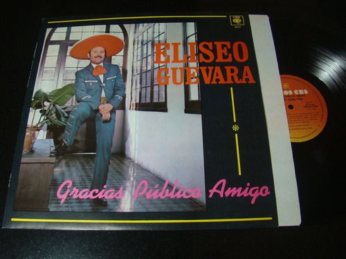 Eliseo Guevara Gracias Publico Amigo 1985 Arg  Vinilo Lp Ex