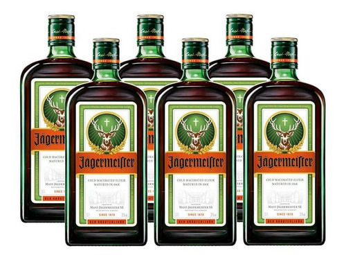 Licor Jagermeister 700ml 06 Unidades