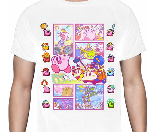 Kirby - Kirby Collage - Polera Videojuego