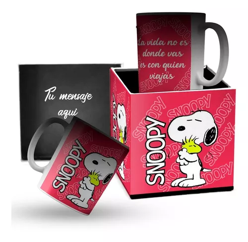 Taza Mágica Snoopy Regalos De Cumpleaños Para Mujer Con Caja