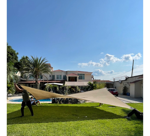 Malla Sombra 4x4 M 90% Raschel Confección Reforzada Colores