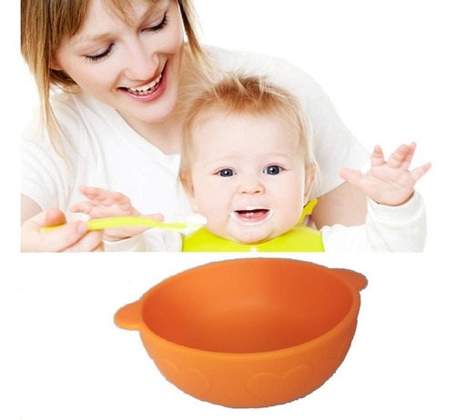 Plato Hondo En Silicona Niños / Bebes - Tazón Alimentación