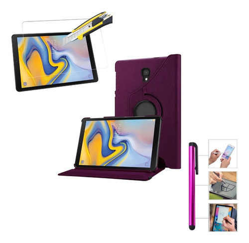 Funda Giratoria + Mica + Lapiz Samsung Tab A 10.5 Sm-t590