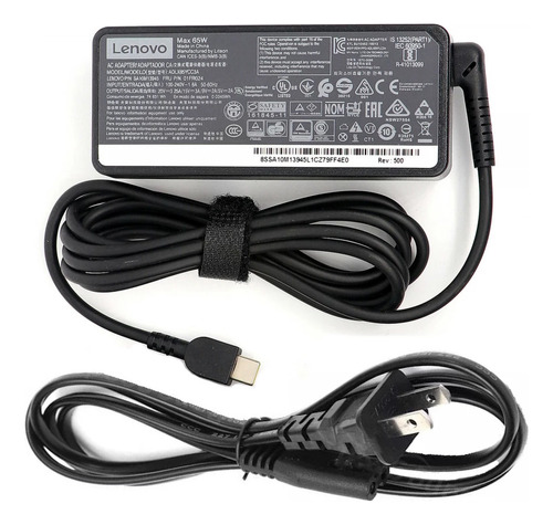 Cargador Laptop Lenovo Tipo C 65w