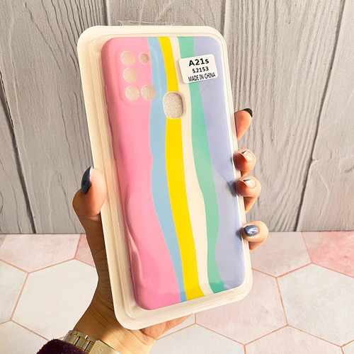 Funda Arcoiris Cubre Camara Para Samsung Linea A - Coolcase