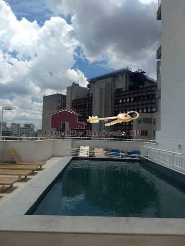 Imagem 10 de 15 de Cobertura ,1 Dormitório,cobertura Especial,com A Melhor Vista Da Republica. - Qy4095