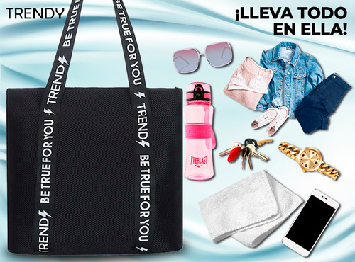 Imagen 7 de 10 de Bolso Tote Bag Deportivo Reforzado Gimnasio Yoga Pilates Gym