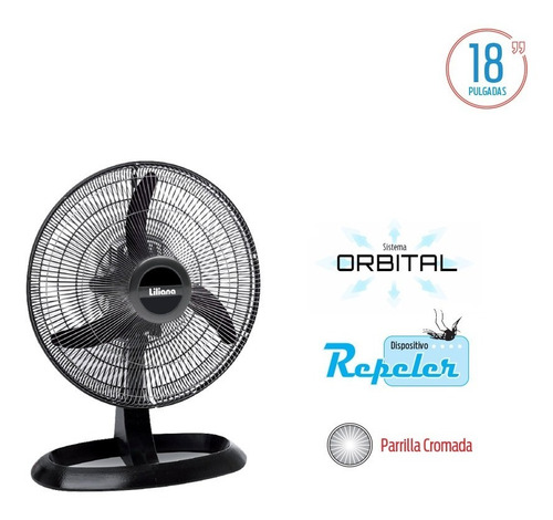 Turboventilador Liliana 18 Votr18 75 Watts Orbital Repeler