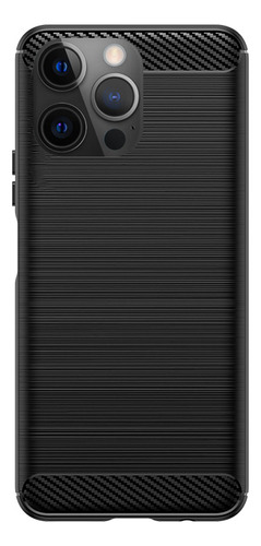 Funda For iPhone 15 Pro Plus Max Cepillado Carbono Fibra