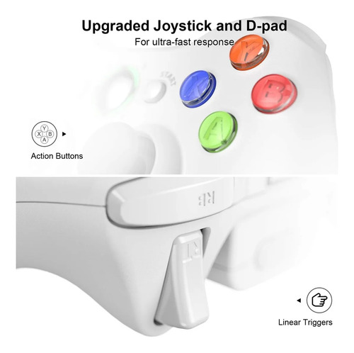 Control Inalámbrico 2.4g Para Xbox 360 Y Pc Windows Gamepad