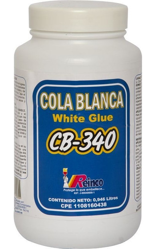 Cola Pega Blanca 1/4 De Galón Marca Reinco