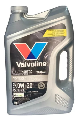 Aceite Sintetico Valvoline Advanced 0w20 X4.73l Original