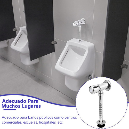 Llave Temporizadora Para Mingitorio Boton Cromada Fontanery