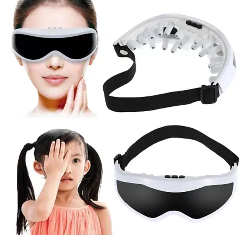 Gafas masajeadoras de ojos relajantes para expresiones faciales! ¡Color:  blanco!