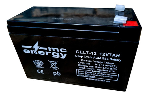 Bateria 12v 7ah Para Moto Y Ups, Garantia, Nueva, Terminales