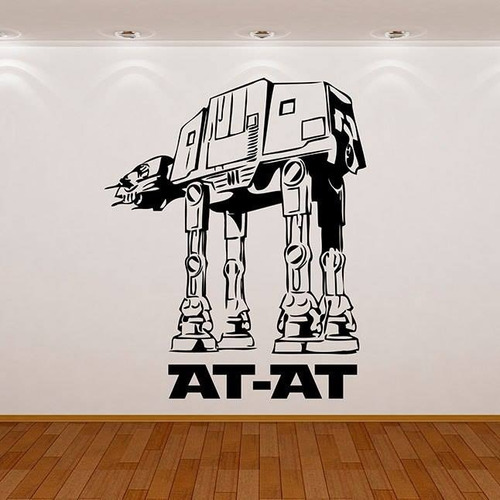 Vinilo Decorativo Star Wars At At Pared Mas Diseños 4u