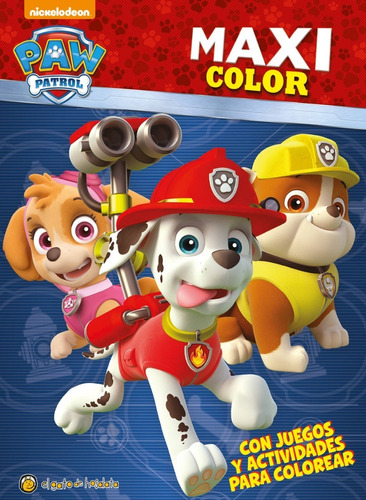 Paw Patrol Maxi Color Libro Para Niños Para Colorear 2190