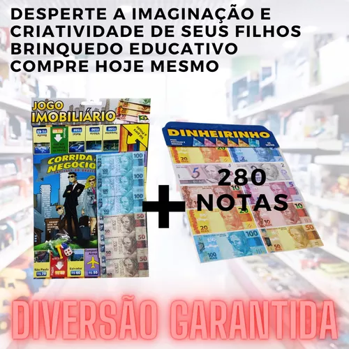 Banco Imobiliario Jogo Tabuleiro Estrategia 4 Jogador Basico