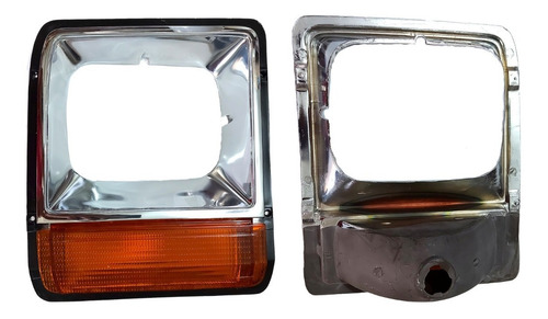 Imagen 4 de 5 de Bisel Cromado Dodge Pick Up Ram 80 81 82 83 84 Nuevo El Par