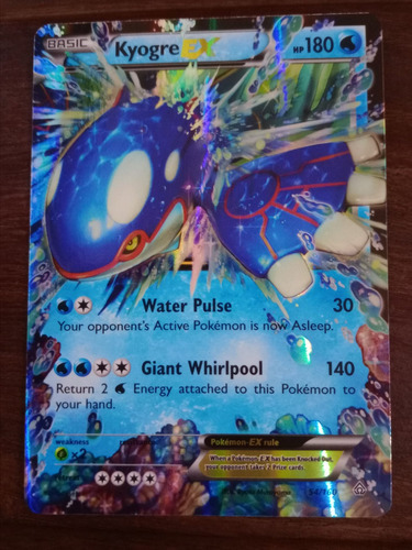 Kyogre Ex (54/160) Xy: Primal Clash Holo Carta Pokemon 