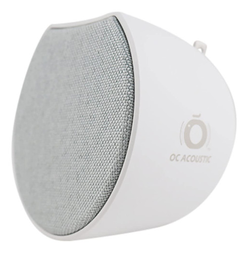 Oc Acoustic Newport - Altavoz Enchufable Con Bluetooth 5.1 . Color Gris Claro/blanco